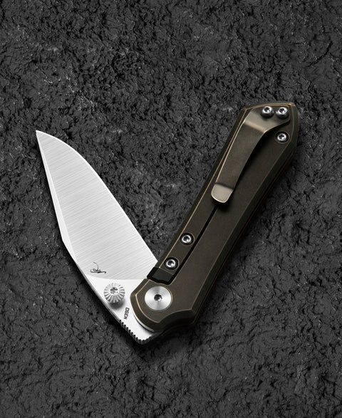 BESTECH ICARUS BT2302A Titanium Handle: 2.65" M390 Blade