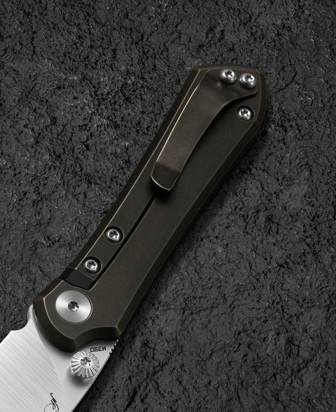 BESTECH ICARUS BT2302A Titanium Handle: 2.65" M390 Blade