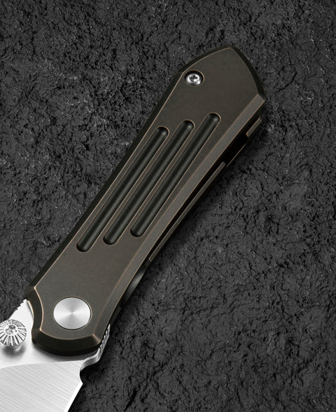 BESTECH ICARUS BT2302A Titanium Handle: 2.65" M390 Blade