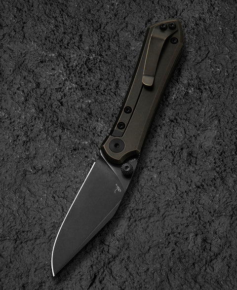 BESTECH ICARUS BT2302B Titanium Handle: 2.65" M390 Blade