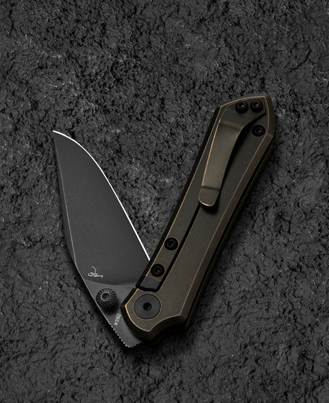 BESTECH ICARUS BT2302B Titanium Handle: 2.65" M390 Blade