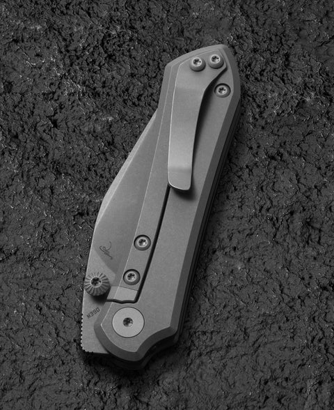 BESTECH ICARUS BT2302D Titanium Handle: 2.65" M390 Blade