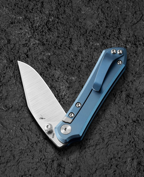 BESTECH ICARUS BT2302E Titanium Handle: 2.65" M390 Blade
