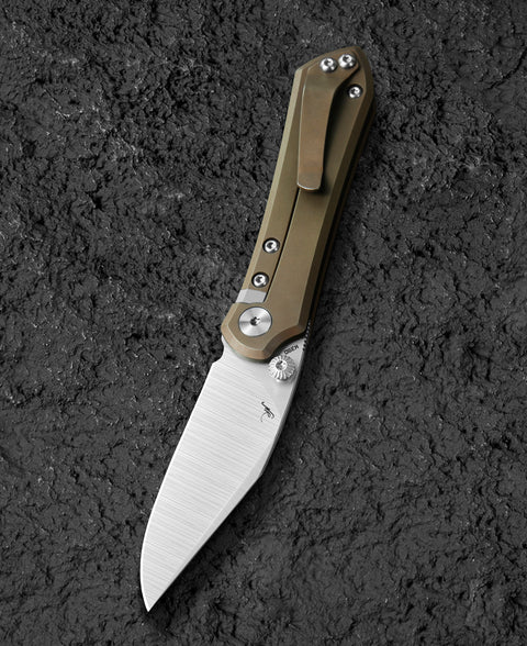 BESTECH ICARUS BT2302F Titanium Handle: 2.65" M390 Blade