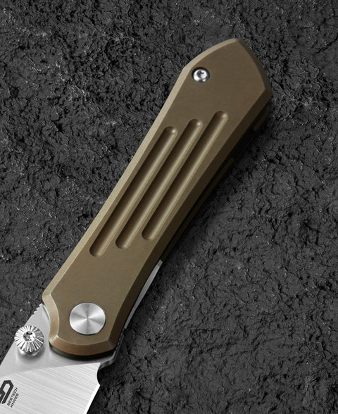 BESTECH ICARUS BT2302F Titanium Handle: 2.65" M390 Blade
