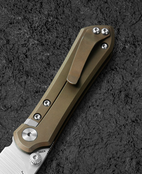 BESTECH ICARUS BT2302F Titanium Handle: 2.65" M390 Blade