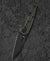 BESTECH VK-VOID Black Bronze Stonewash Titanium Handle: 2.85" Black Stonewash Elmax Blade BT2305D