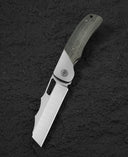 BESTECH SYN BT2306B Titanium Black Canvas Micarta Inlay Handle: 3.57
