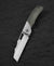 BESTECH SYN Titanium Black  Canvas Micarta Inlay Handle: 3.57" Hand Rubbed Stonewash Finish Hand Rubbed Satin Elmax Blade BT2306B
