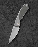BESTECH LITO BT2307A Titanium+Black Canvas Micarta Inlay Handle: 2.7