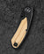 BESTECH LITO Titanium+Olive Wood Inlay Handle: 2.48" M390 Blade BT2307C