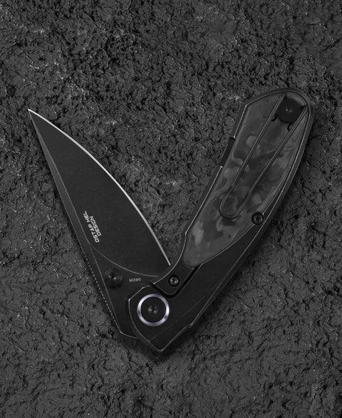 BESTECH LITO BT2307D Titanium+Carbon Fiber Inlay Handle: 2.7" M390 Blade