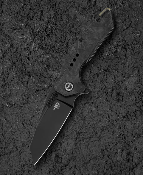 BESTECH NYXIE 3 BT2308D 2.99" S35VN Blade Marble Carbon Fiber Titanium Handle