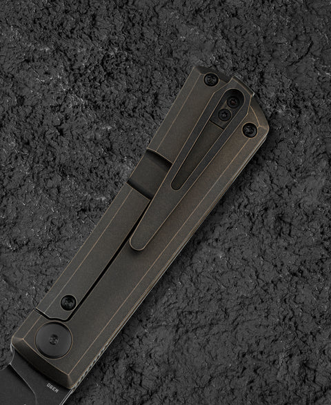 BESTECH BRUV BT2401B 2.95" M390 Blade Titanium Handle