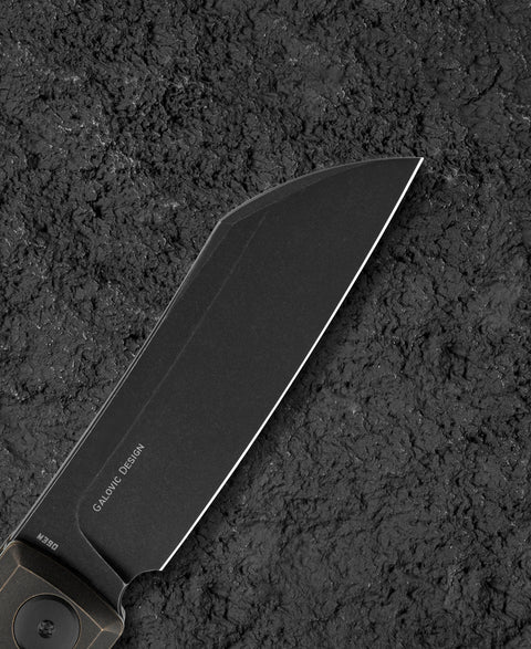 BESTECH BRUV BT2401B 2.95" M390 Blade Titanium Handle