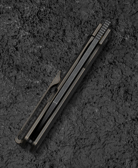 BESTECH BRUV BT2401B 2.95" M390 Blade Titanium Handle