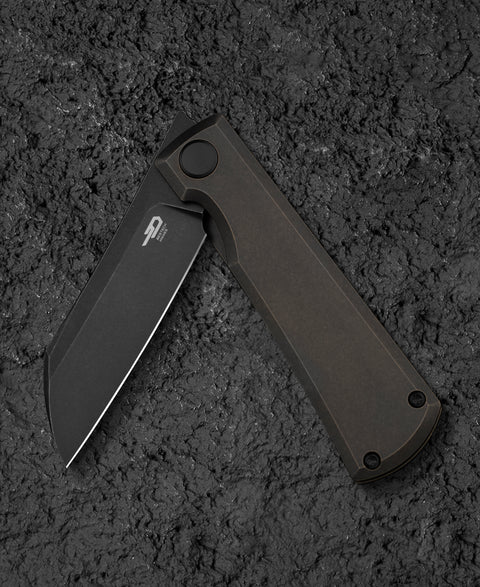 BESTECH BRUV BT2401B 2.95" M390 Blade Titanium Handle