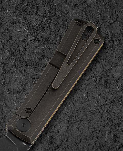 BESTECH BRUV BT2401C 2.95" M390 Blade Titanium+Ultem Handle