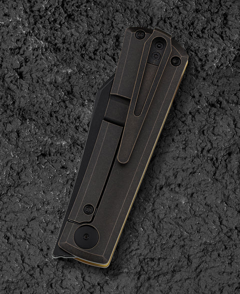 BESTECH BRUV BT2401C 2.95" M390 Blade Titanium+Ultem Handle