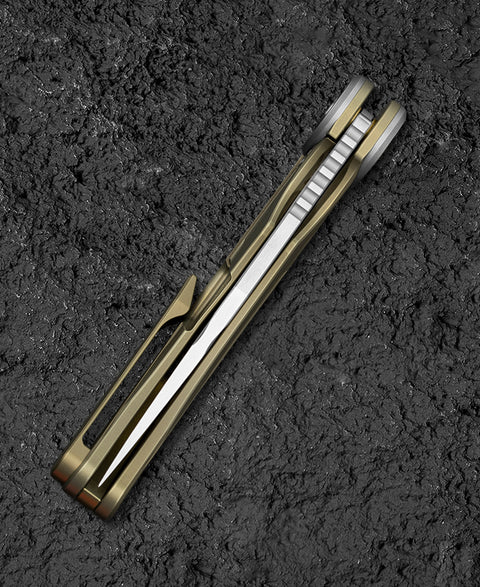 BESTECH SERAPH BT2403B 3.66" M390 Blade Titanium Handle