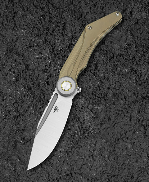 BESTECH SERAPH BT2403B 3.66" M390 Blade Titanium Handle