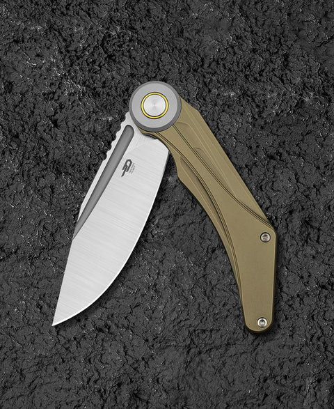 BESTECH SERAPH BT2403B 3.66" M390 Blade Titanium Handle