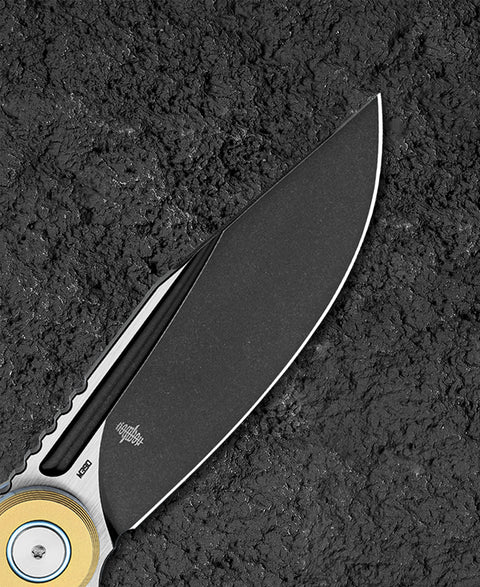 BESTECH SERAPH BT2403D 3.66" M390 Blade Titanium Handle