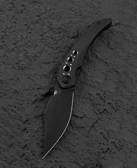 BESTECH RAZON BT2406B 3.87" M-cut Blade Titanium Handle