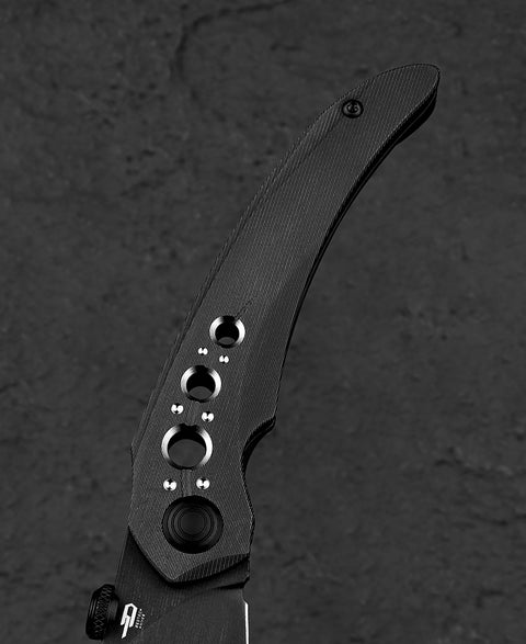 BESTECH RAZON BT2406B 3.87" Magnacut Blade Titanium Handle