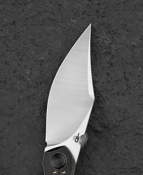 BESTECH RAZON BT2406D 3.87" M-cut Blade Titanium Handle