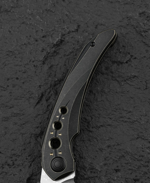 BESTECH RAZON BT2406D 3.87" M-cut Blade Titanium Handle