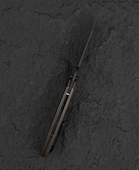 BESTECH CLASTIC BT2407B: 3.62" M-cut Blade Titanium Handle
