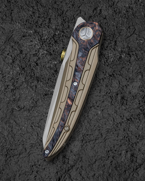 BESTECH PRYDWEN BT2409B 3.68" M-CUT Blade Titanium Handle