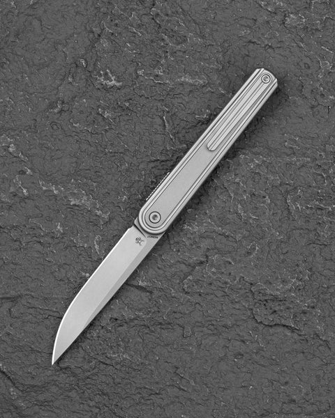 BESTECH INK BT2502A Silver Titanium Handle 3.13'' MagnaCut Blade