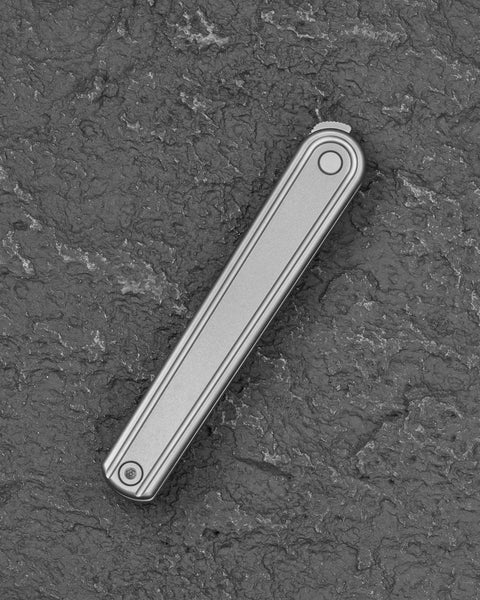 BESTECH INK BT2502A Silver Titanium Handle 3.13'' MagnaCut Blade
