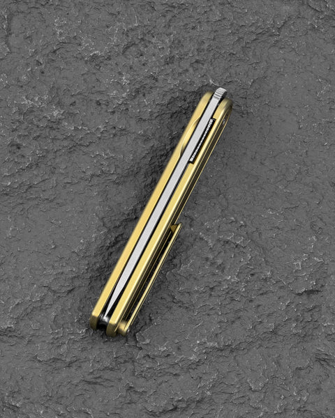 BESTECH INK BT2502B Bronze Titanium Handle 3.13'' MagnaCut Blade
