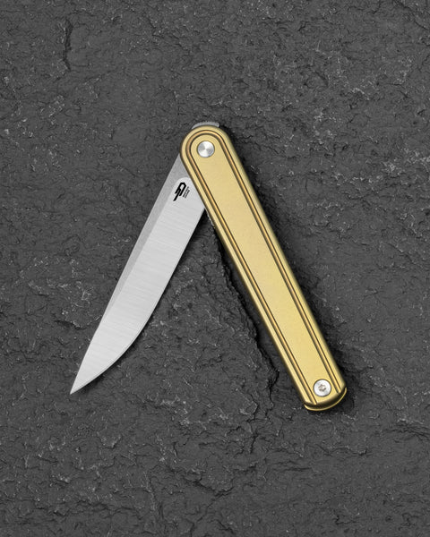 BESTECH INK BT2502B Bronze Titanium Handle 3.13'' MagnaCut Blade