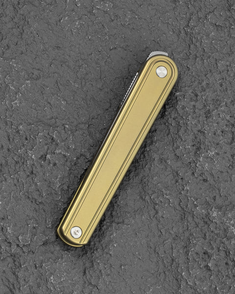 BESTECH INK BT2502B Bronze Titanium Handle 3.13'' MagnaCut Blade