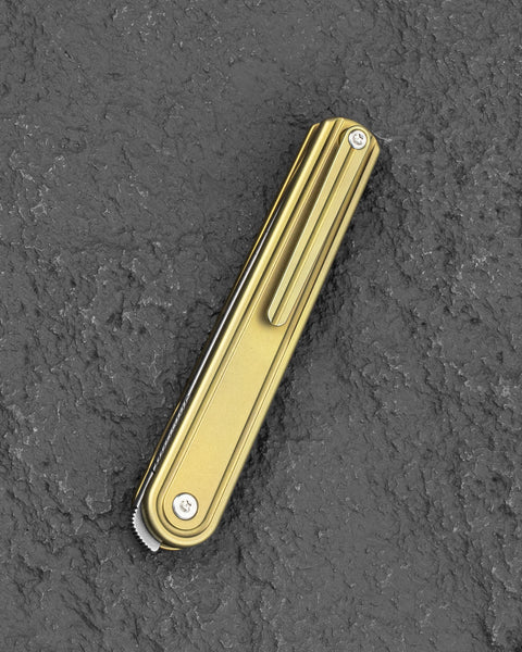 BESTECH INK BT2502B Bronze Titanium Handle 3.13'' MagnaCut Blade
