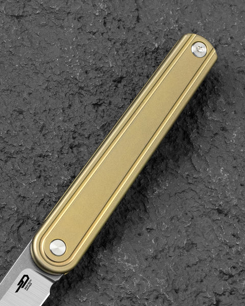 BESTECH INK BT2502B Bronze Titanium Handle 3.13'' MagnaCut Blade