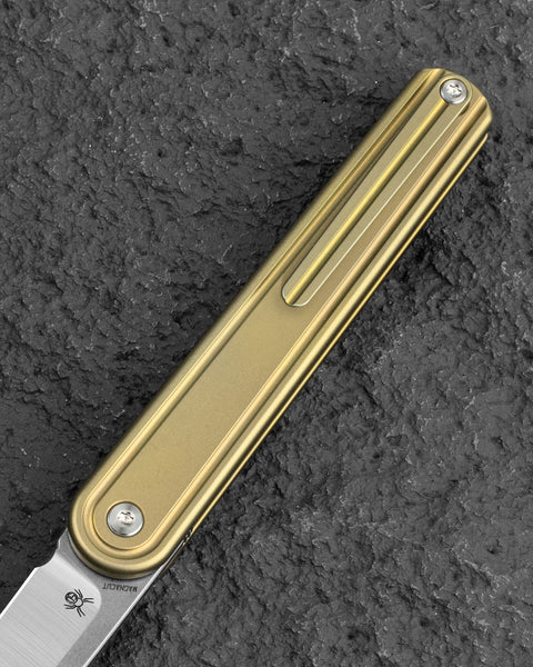 BESTECH INK BT2502B Bronze Titanium Handle 3.13'' MagnaCut Blade