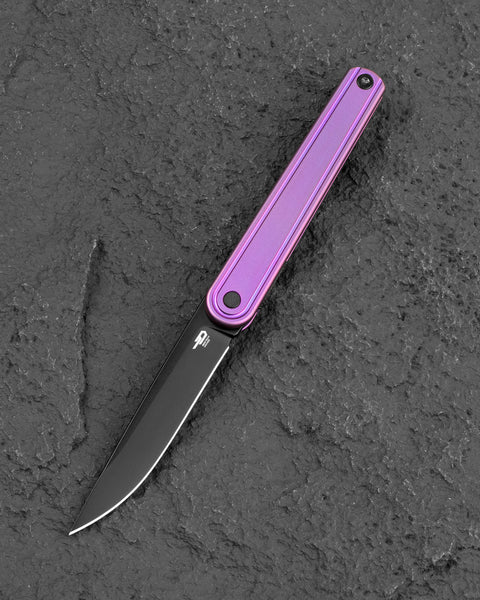 BESTECH INK BT2502C Purple Titanium Handle 3.13'' MagnaCut Blade