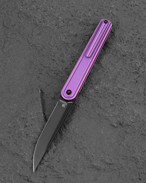 BESTECH INK BT2502C Purple Titanium Handle 3.13'' MagnaCut Blade
