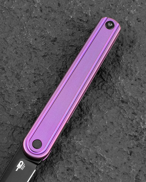 BESTECH INK BT2502C Purple Titanium Handle 3.13'' MagnaCut Blade