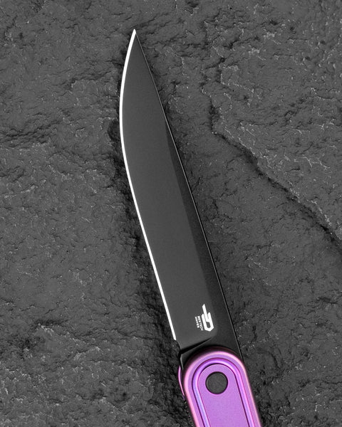 BESTECH INK BT2502C Purple Titanium Handle 3.13'' MagnaCut Blade
