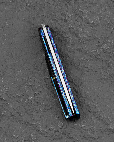BESTECH INK BT2502E Anodizing Titanium Handle 3.13'' MagnaCut Blade
