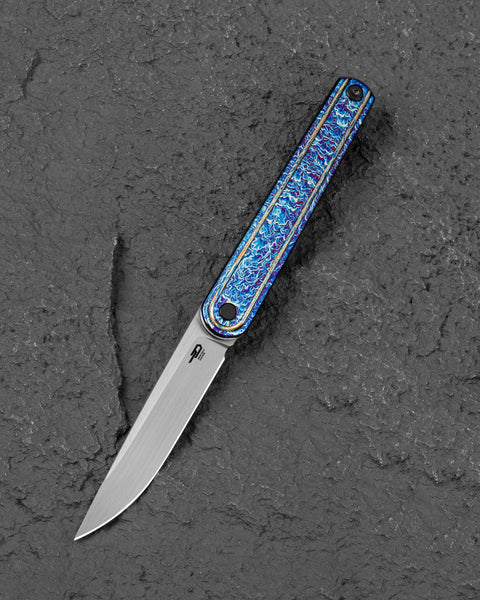 BESTECH INK BT2502E Anodizing Titanium Handle 3.13'' MagnaCut Blade