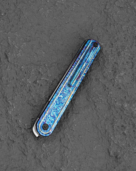 BESTECH INK BT2502E Anodizing Titanium Handle 3.13'' MagnaCut Blade
