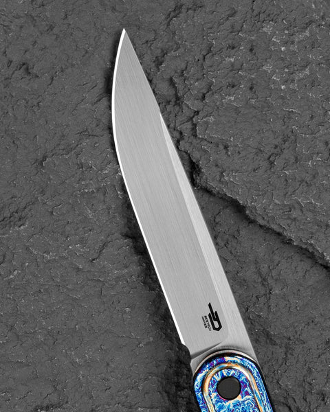 BESTECH INK BT2502E Anodizing Titanium Handle 3.13'' MagnaCut Blade