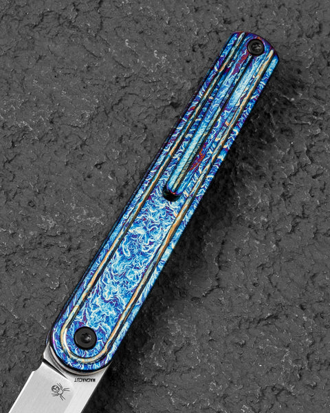 BESTECH INK BT2502E Anodizing Titanium Handle 3.13'' MagnaCut Blade